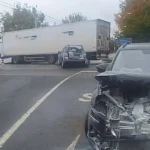 Carambol pe E85 la Drăgușeni provocat de un tirist care nu a păstrat distanța