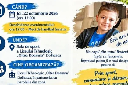 Colectivul didactic al Liceului Tehnologic „Oltea Doamna” Dolhasca, alături de micuțul Edy