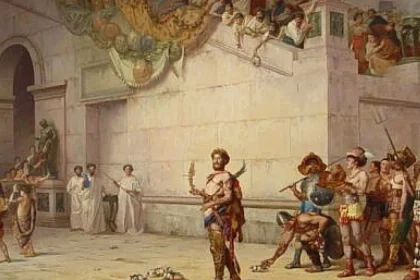 Commodus preia puterea la Roma în 180 d.Hr.