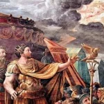 Crucea în flăcări care l-a inspirat pe Constantin la Podul Milvian