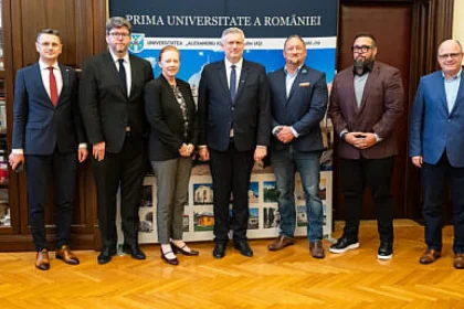 Delegație internațională a forumului Invest în Iași 2026, în vizită la UAIC