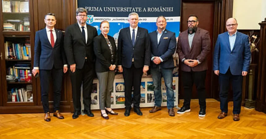Delegație internațională a forumului Invest în Iași 2026, în vizită la UAIC
