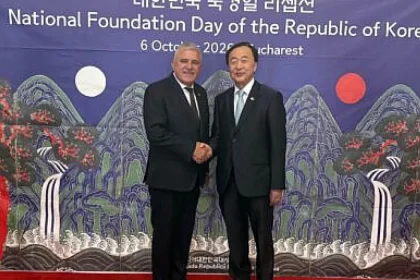 Dumitru Mihalescul, la recepția Ambasadei Coreei de Ziua Fondării Statului Coreean (foto)