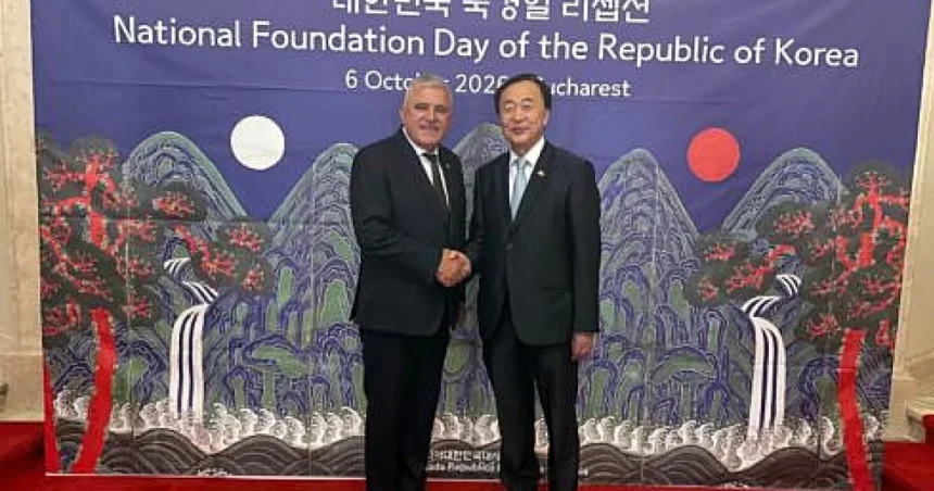 Dumitru Mihalescul, la recepția Ambasadei Coreei de Ziua Fondării Statului Coreean (foto)
