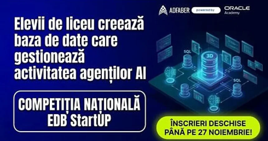 Ediția a VII-a EDB StartUP provoacă liceenii din România să modeleze baze de date