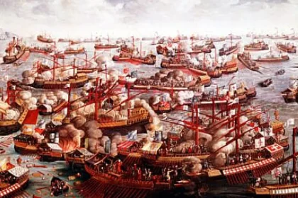 Europa creștină învinge turcii la Lepanto în 1571