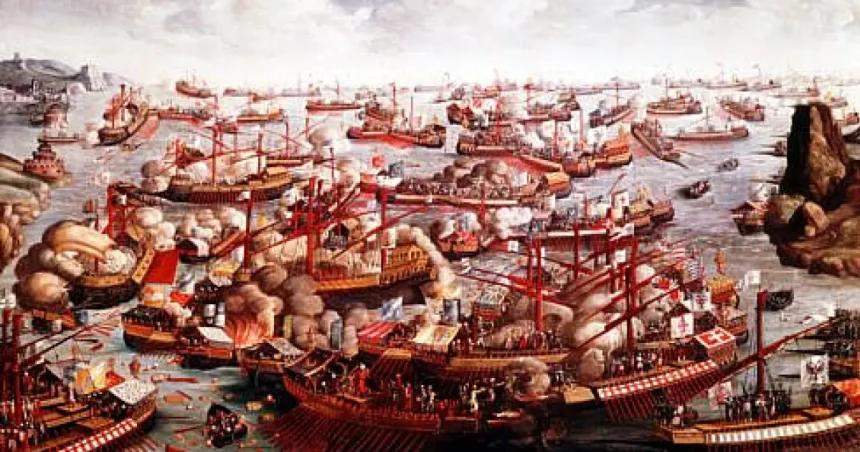 Europa creștină învinge turcii la Lepanto în 1571