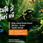 Expoziție educativă de fluturi vii și broscuțe tropicale, weekendul acesta la Iulius Mall