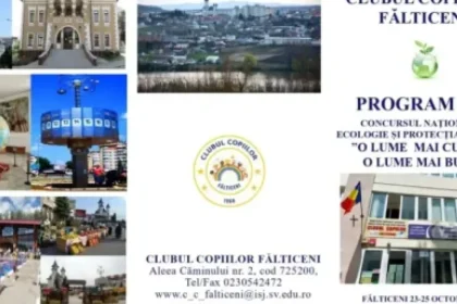 Fălticeniul găzduiește Concursul Național de Ecologie și Protecția Mediului