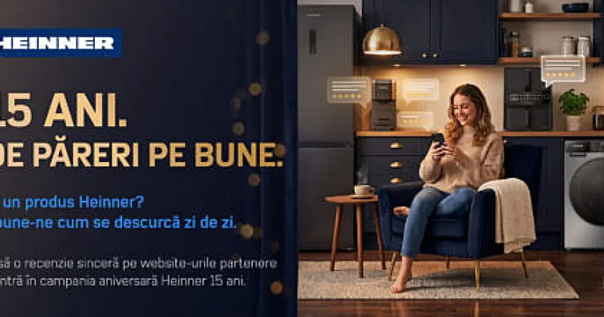 HEINNER Electrocasnice: 15 ani de casă și povești împreună