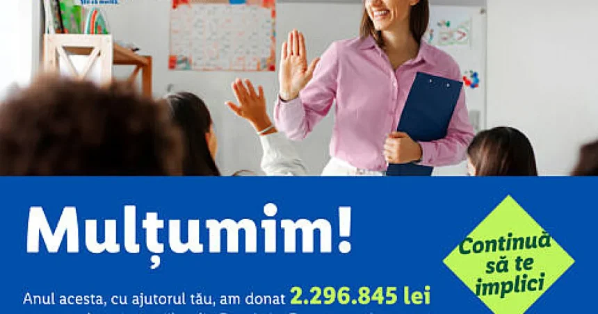 Lidl România donează 2,3 milioane lei pentru educația copiilor vulnerabili