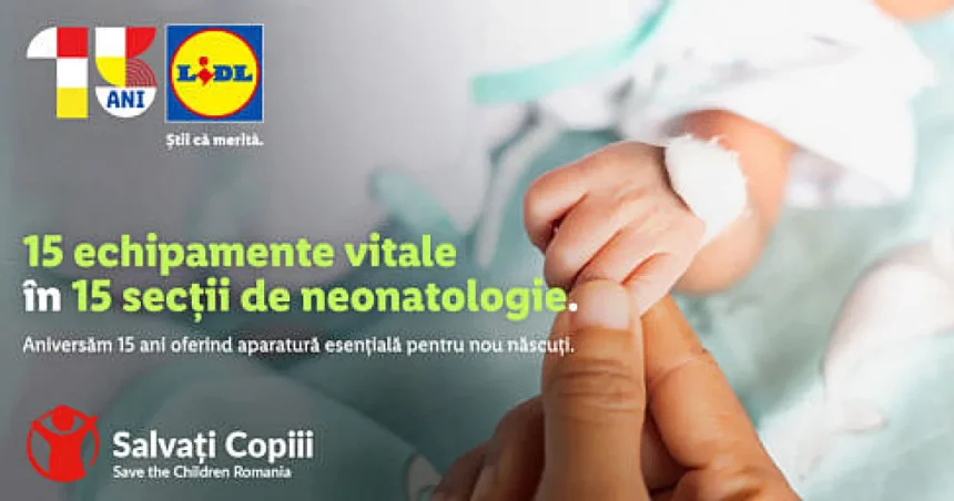 Lidl România donează peste 3,2 milioane de lei pentru dotarea a 15 secții de neonatologie