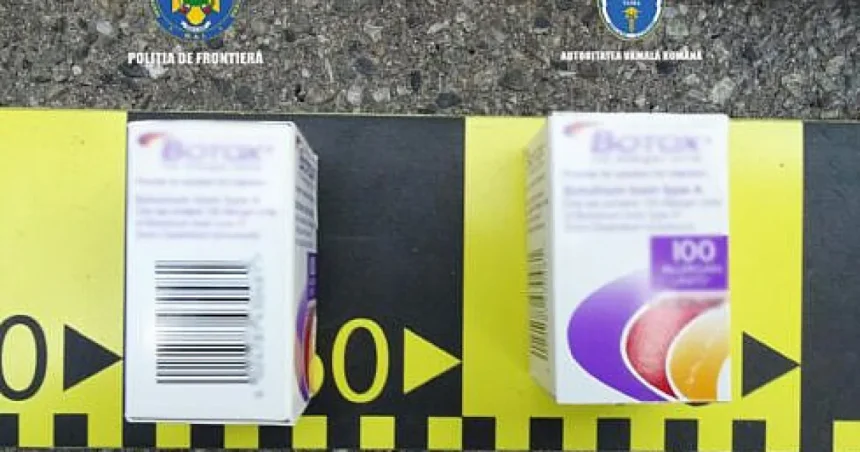 Mii de flacoane cu toxină botulinică de 3,3 milioane lei, descoperite la Calafat
