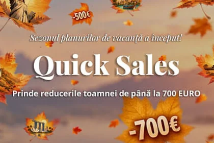 Peste 60 de vacanțe cu reduceri de până la 700 de euro în campania Quick Sales
