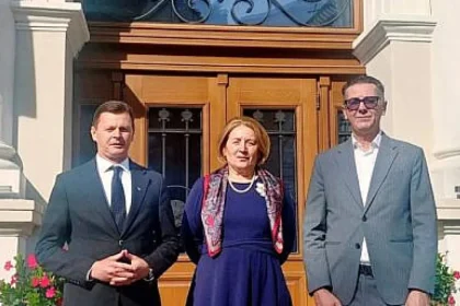 Prefectul Bogdan Păstrăv discută cu șeful ANOFM despre proiectul european al AJOFM Suceava