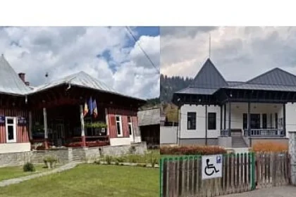 Primăria din Broșteni, transformată complet de renovare (foto)
