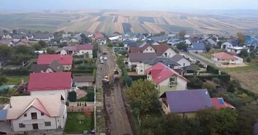 Primăria Șcheia continuă lucrările pe strada Păcii, anunță primarul Burac