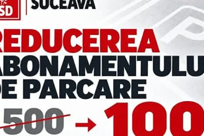 PSD Suceava: 10 consilieri să voteze reducerea abonamentului de parcare la 100 lei
