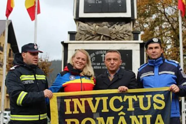 Ștafeta Invictus, primită la Vatra Dornei de primar și viceprimar