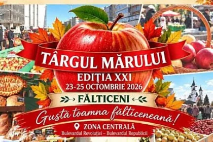 Târgul Mărului din Fălticeni, între 23 și 25 octombrie