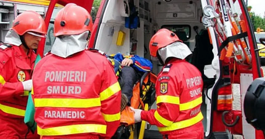 Vecină salvează bărbat prins între mașină și peretele garajului