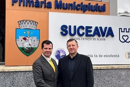Viceprimarul Sucevei a discutat cu consulul României la Chicago despre relațiile cu SUA