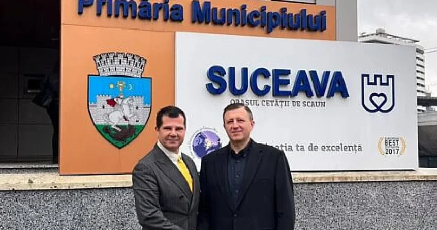 Viceprimarul Sucevei a discutat cu consulul României la Chicago despre relațiile cu SUA
