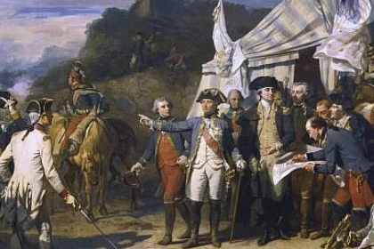 Victoria de la Yorktown din 1781 încheie Revoluția americană
