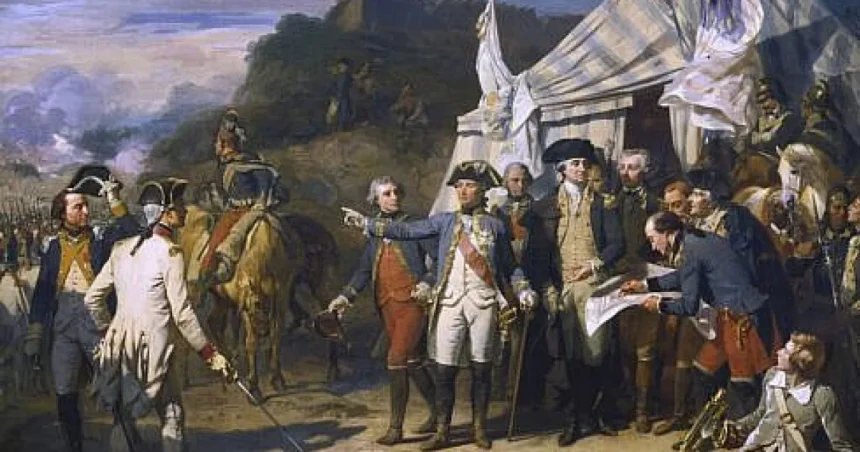 Victoria de la Yorktown din 1781 încheie Revoluția americană